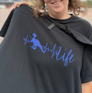 Black Sparkle Raptor Life shirt