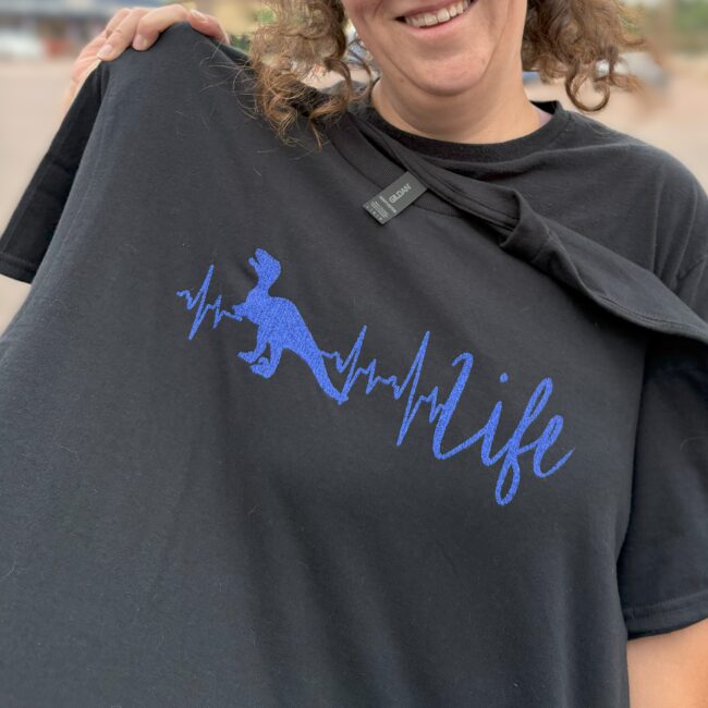 Black Sparkle Raptor Life shirt
