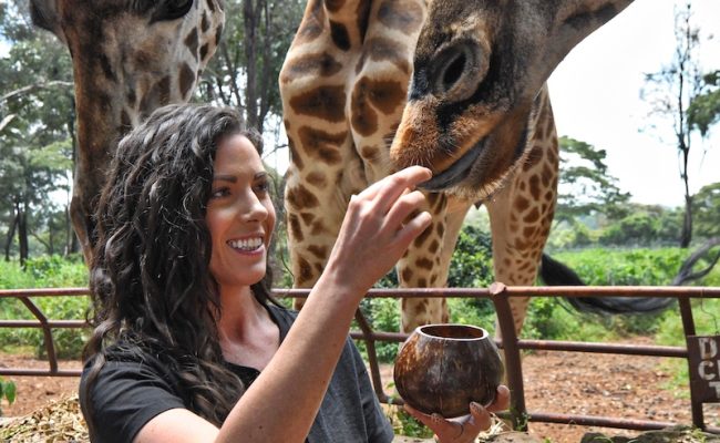 young-brunette-millennial-tourist-feeding-giraffes-2023-11-27-05-26-36-utc